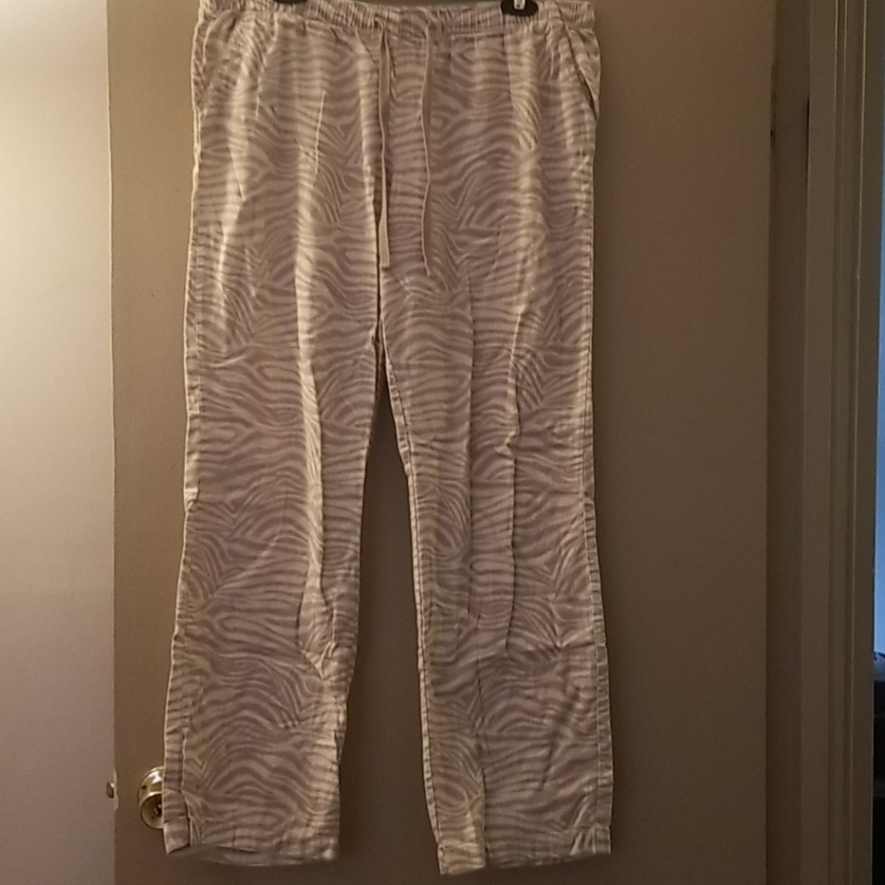 Zebra pattern Pajama pants